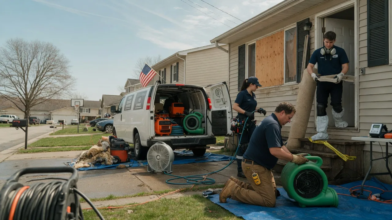 Water Damage Restoration in Cloverdale, OH near me